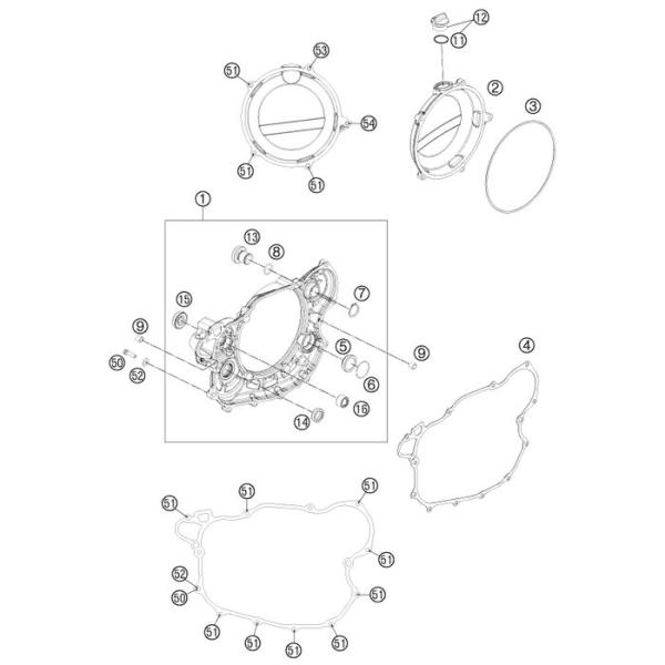 Kupplungsdeckeldichtung innen