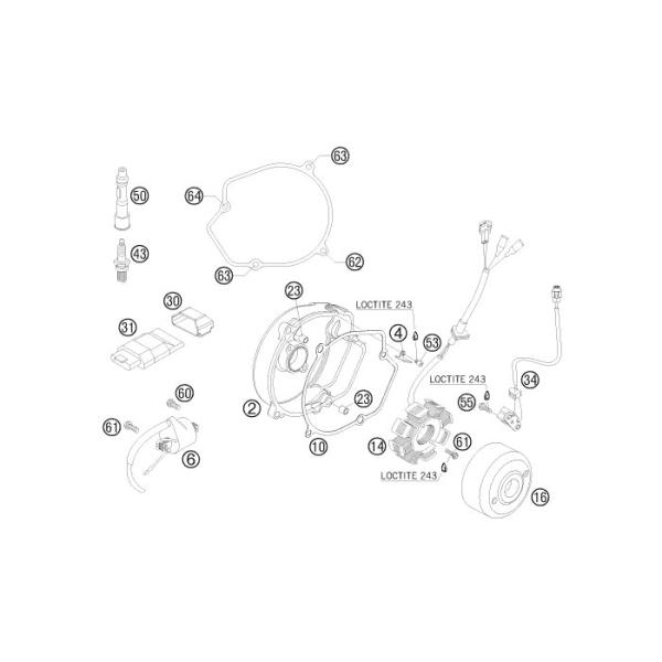 Dichtung Zündungsdeckel 04