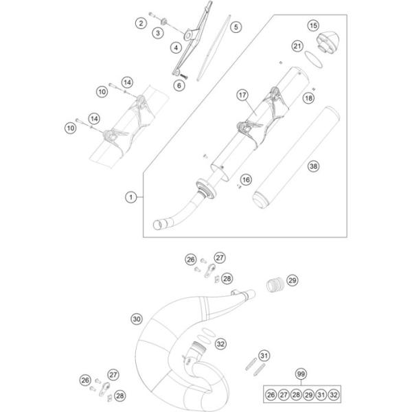 Endkappe KTM / Husqvarna
