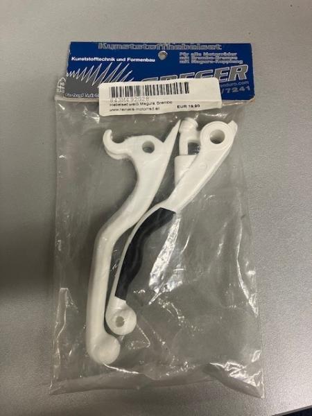 Hebelset weiß PVC Kupplung Magura / Bremse Brembo